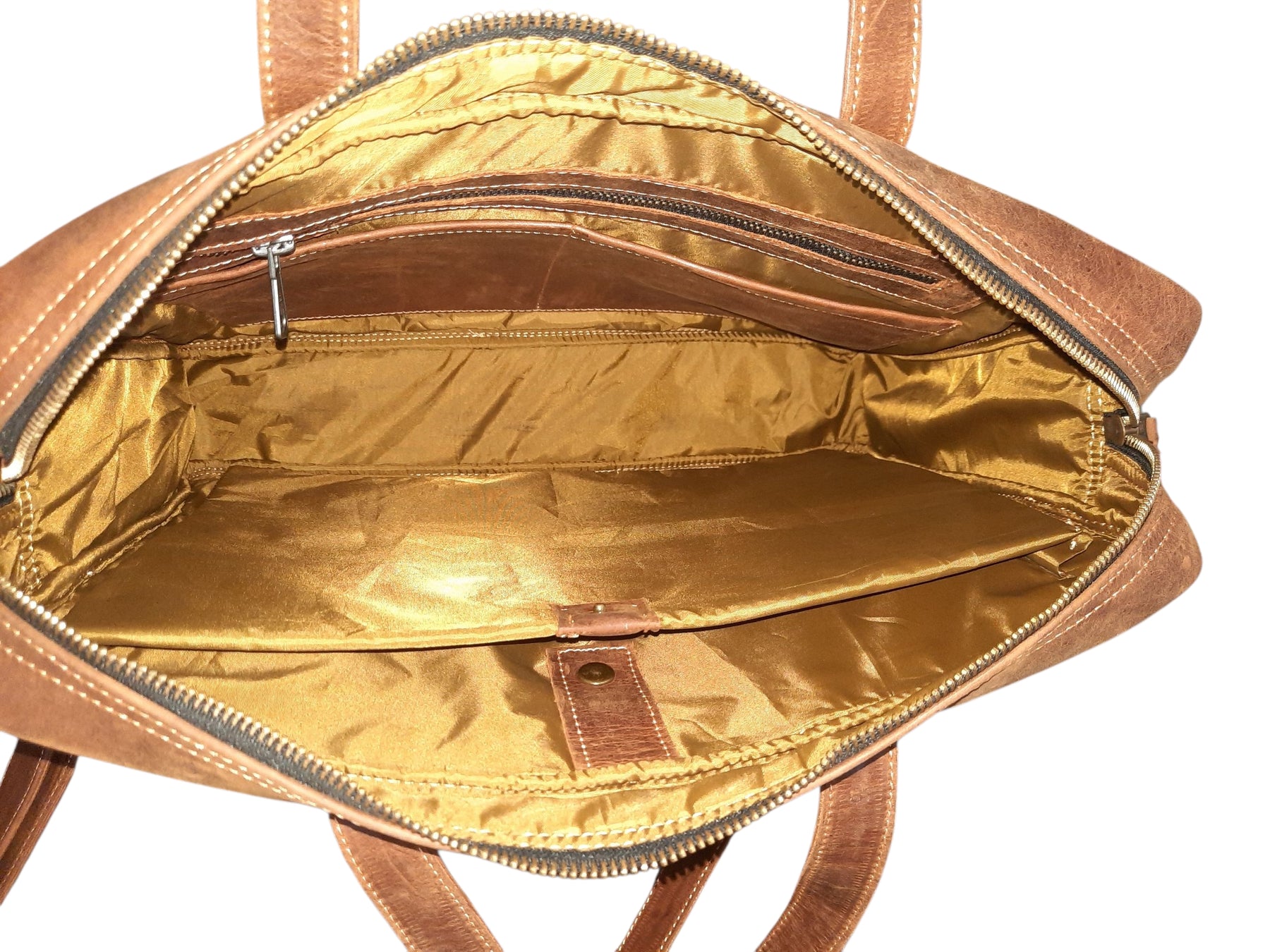 Vintage Brown Leather Laptop Bag
