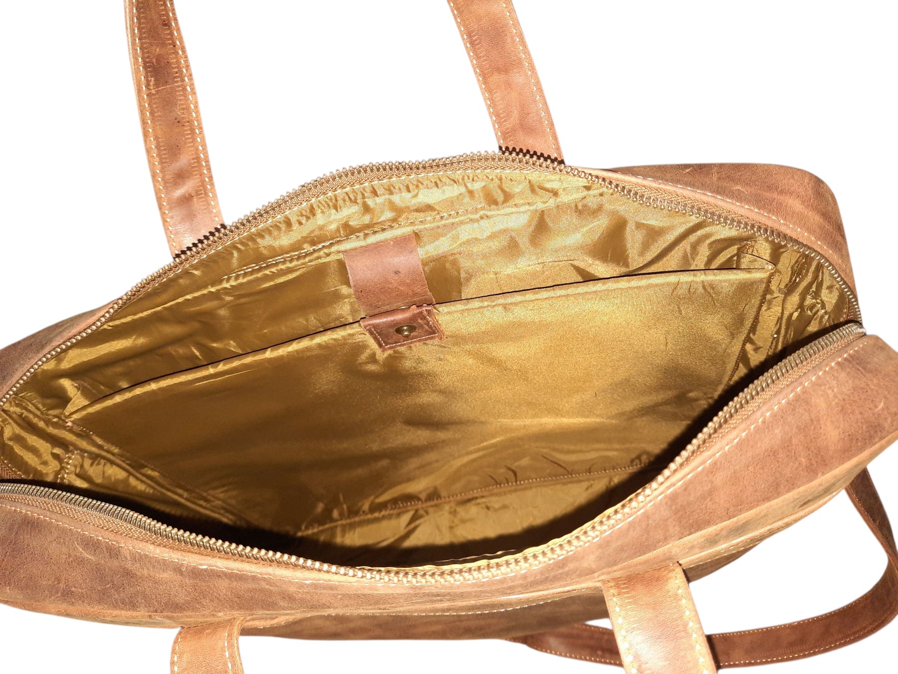 Vintage Brown Leather Laptop Bag