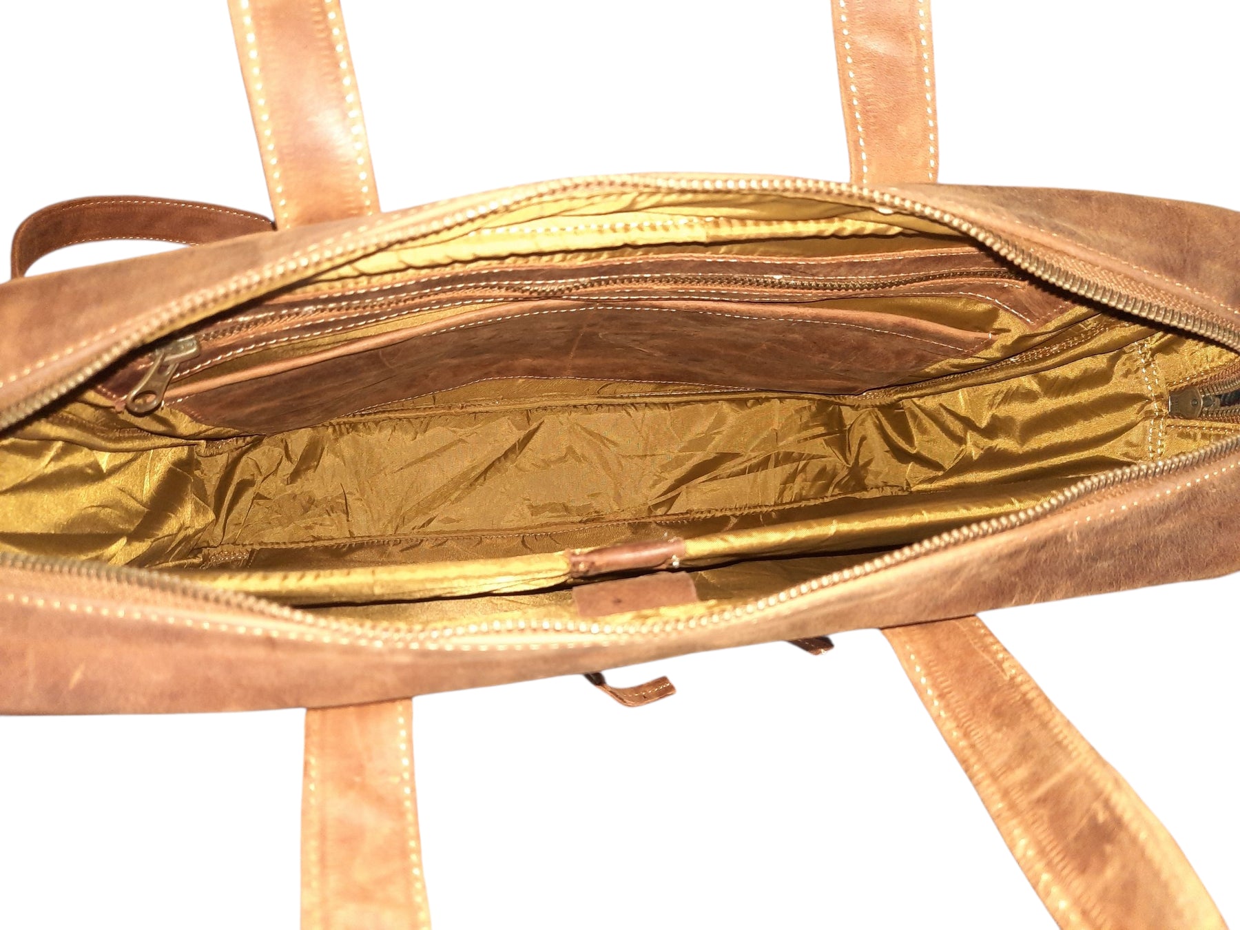 Vintage Brown Leather Laptop Bag