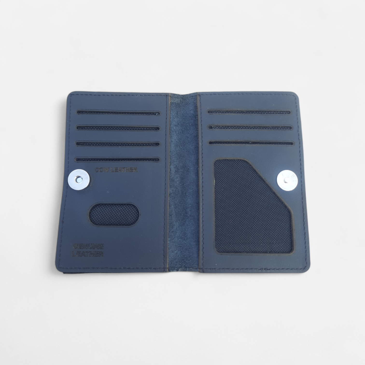 Texture leather card holder