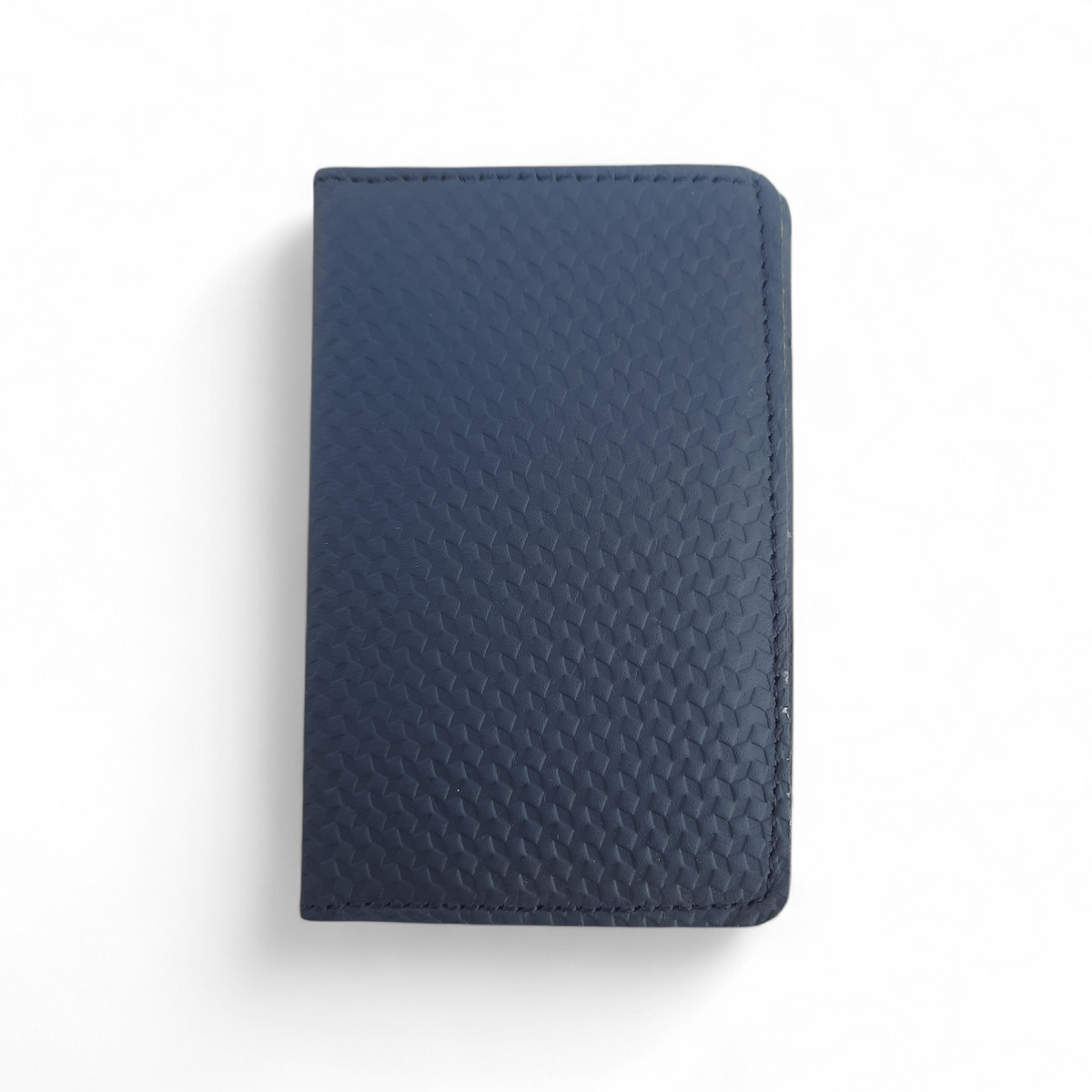 Leather navy blue card holder