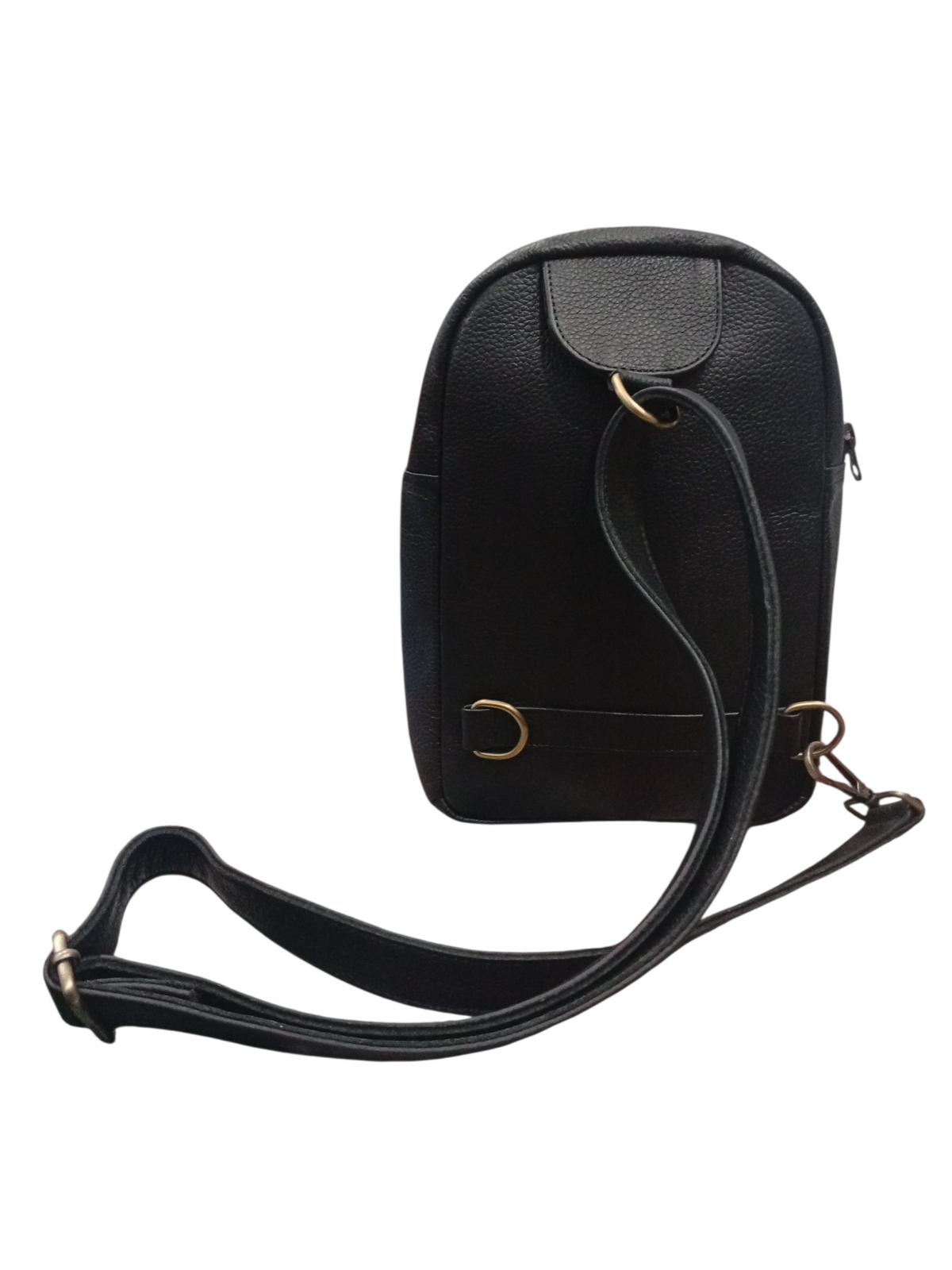 Black Leather Crossbody Bag
