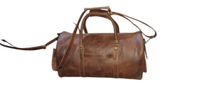Vintage Leather Duffle Bag
