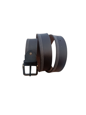 Double Thread Stitch Leather Belt