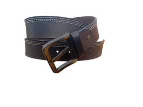 Double Thread Stitch Leather Belt