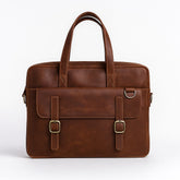 Vintage Brown Leather Laptop Bag