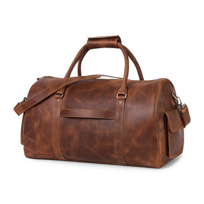 Vintage Leather Duffle Bag