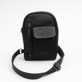 Black Leather Crossbody Bag
