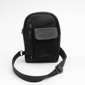 Black Leather Crossbody Bag